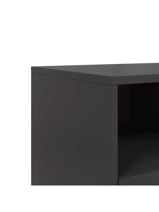 TV skříňka černá 100,5 x 39 x 43,5 cm ocel