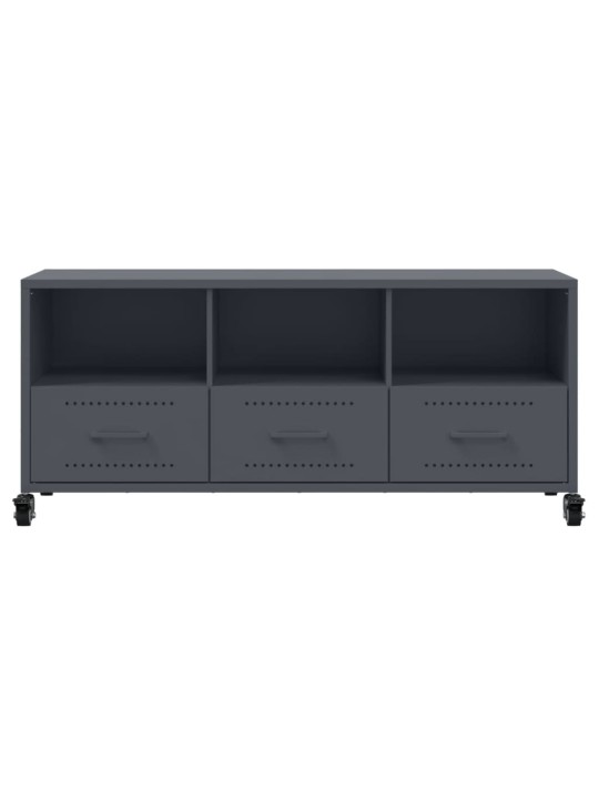 TV skříňka antracitová 100,5 x 39 x 43,5 cm ocel