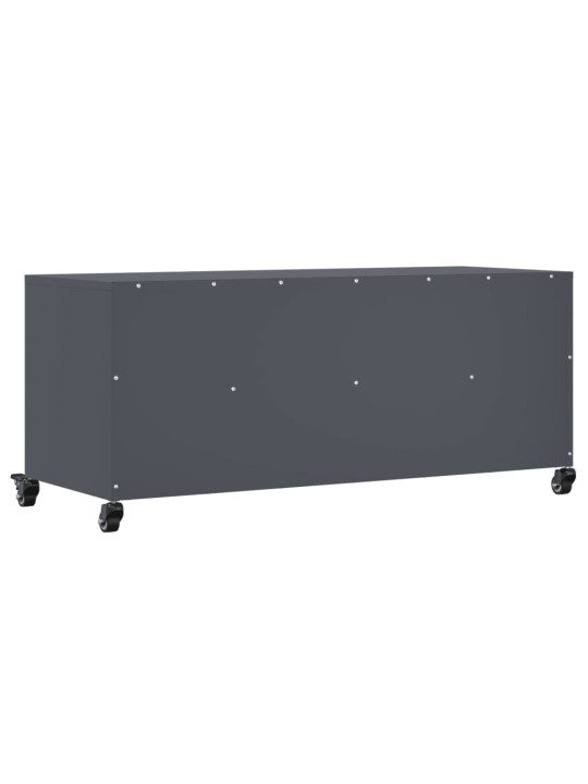 TV skříňka antracitová 100,5 x 39 x 43,5 cm ocel