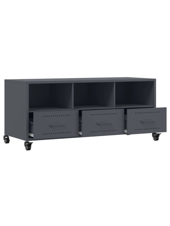 TV skříňka antracitová 100,5 x 39 x 43,5 cm ocel