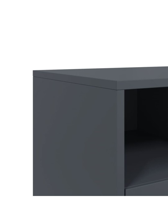 TV skříňka antracitová 100,5 x 39 x 43,5 cm ocel