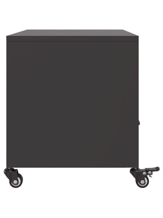 TV skříňka černá 68 x 39 x 43,5 cm ocel