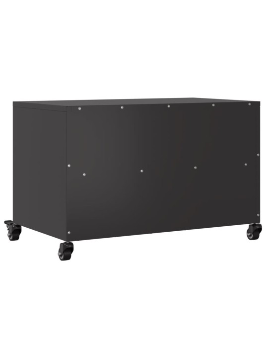 TV skříňka černá 68 x 39 x 43,5 cm ocel
