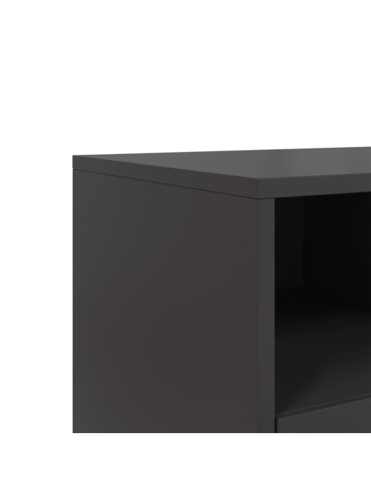 TV skříňka černá 68 x 39 x 43,5 cm ocel