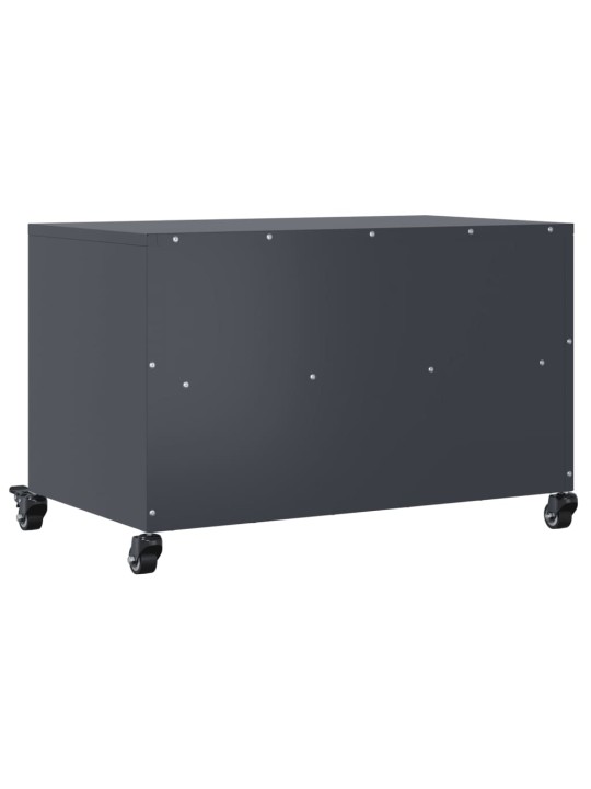 TV skříňka antracitová 68 x 39 x 43,5 cm ocel