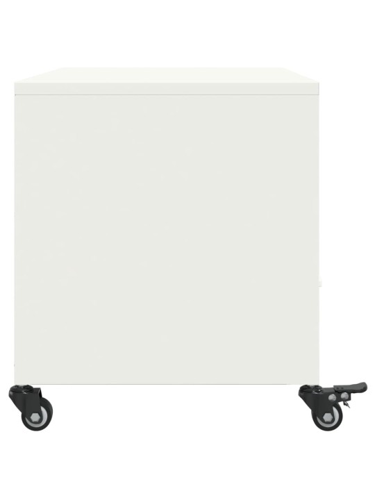 TV skříňka bílá 68 x 39 x 43,5 cm ocel