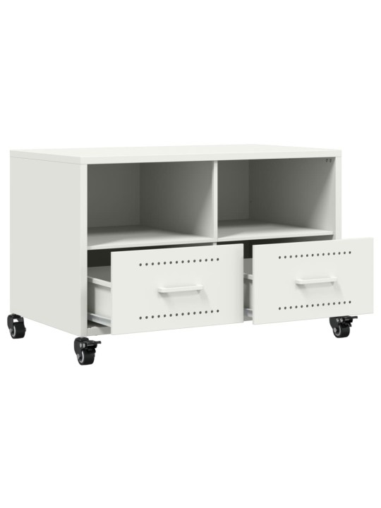 TV skříňka bílá 68 x 39 x 43,5 cm ocel