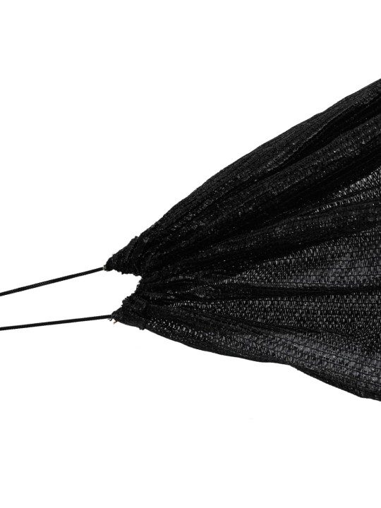 Zahradní tunel černý 300 x 50 x 48,5 cm ocel a polyethylen