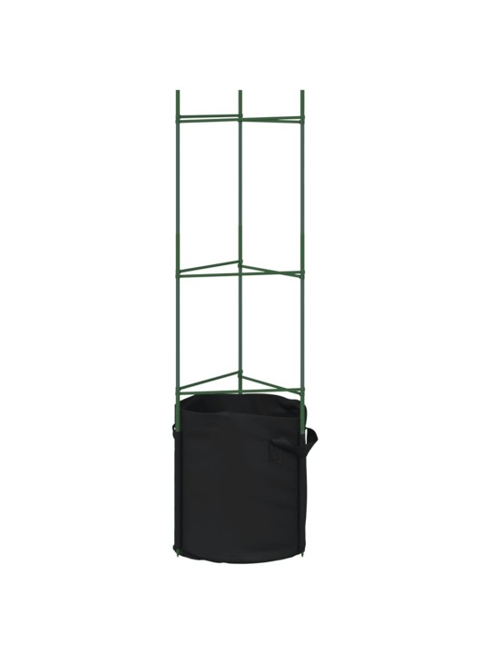 Podpěrná klec pro rajčata s pytlem 2 ks 116 cm ocel a PP