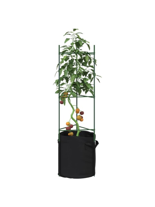 Podpěrná klec pro rajčata s pytlem 2 ks 116 cm ocel a PP