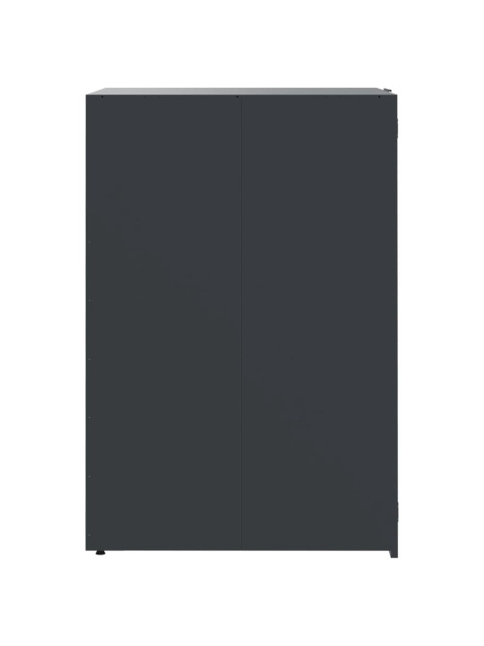 Box na 1 popelnici antracitový 69 x 79 x 117 cm ocel