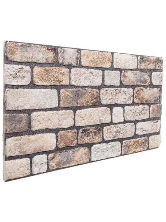 3d nástěnné panely 10 ks světle hnědé 100 x 50 cm eps