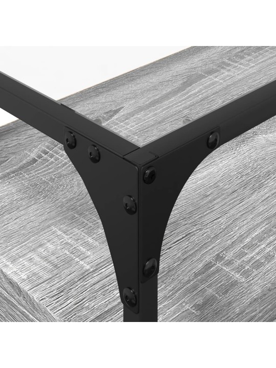Tv skříňka se skleněnou deskou šedá sonoma 60x35x51 cm kompozit