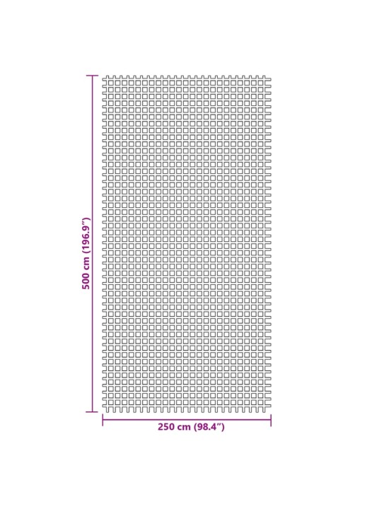 Koberec ke stanu antracitový 5x2,5 m