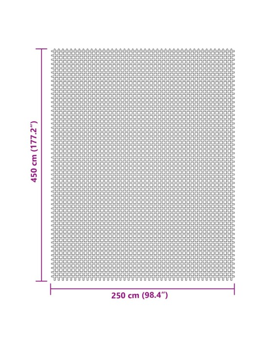 Koberec ke stanu krémový 4,5x2,5 m