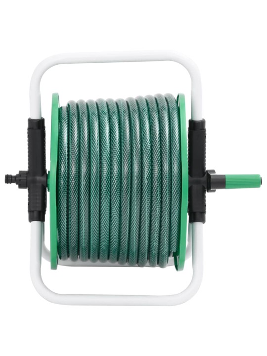 Volně stojící zelený hadicový naviják s 50m hadicí pvc