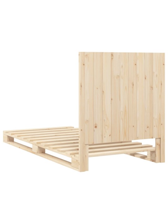 Rám postele s čelem 90 x 200 cm masivní borové dřevo