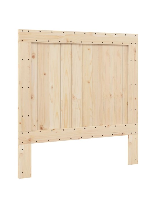 Rám postele s čelem 100 x 200 cm masivní borové dřevo