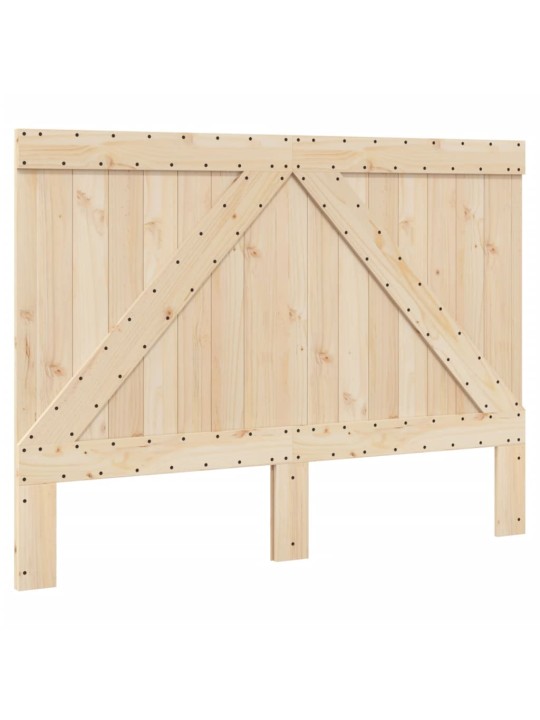 Rám postele s čelem 160 x 200 cm masivní borové dřevo