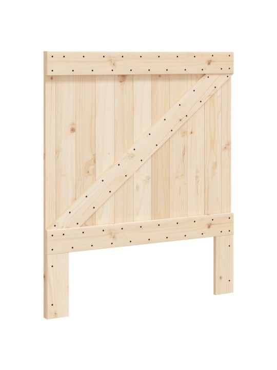 Rám postele s čelem 90 x 200 cm masivní borové dřevo