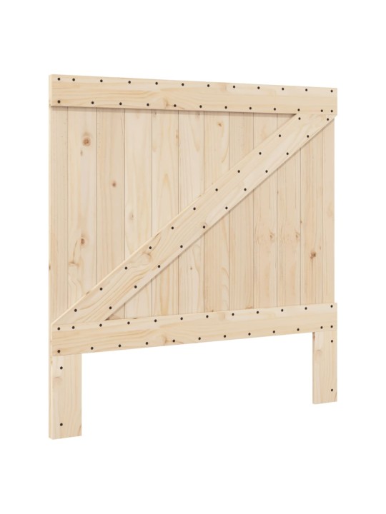 Rám postele s čelem 100 x 200 cm masivní borové dřevo