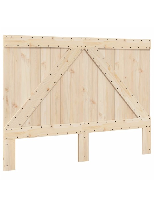 Rám postele s čelem 160 x 200 cm masivní borové dřevo
