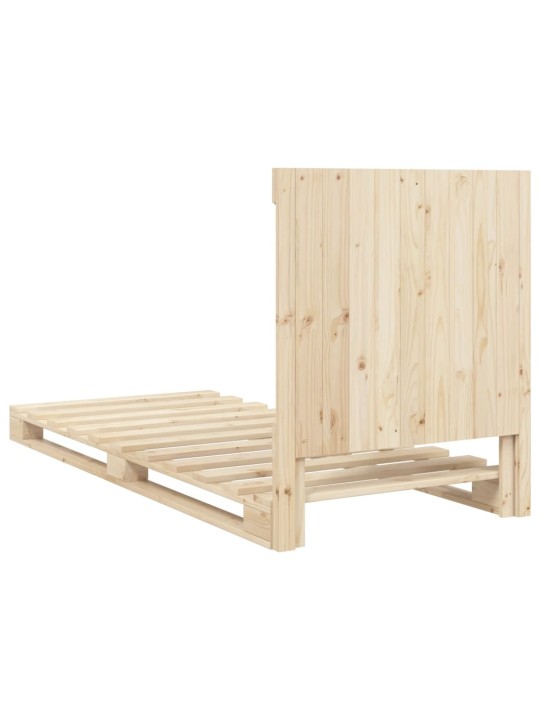 Rám postele s čelem 90 x 200 cm masivní borové dřevo