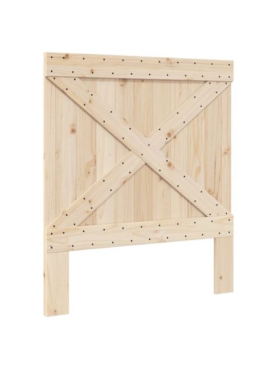 Rám postele s čelem 90 x 200 cm masivní borové dřevo
