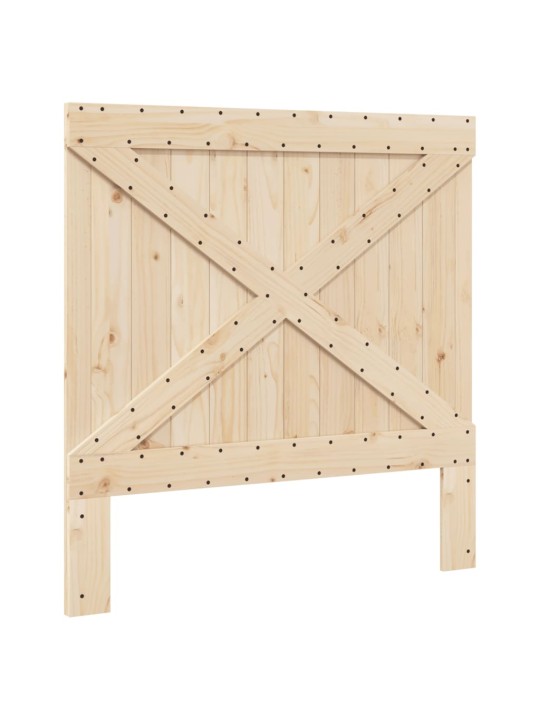 Rám postele s čelem 100 x 200 cm masivní borové dřevo
