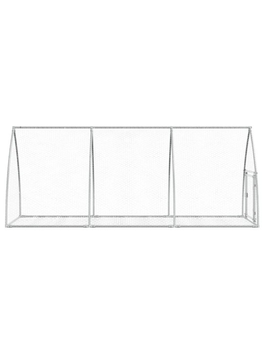 Králíkárna stříbrná 300 x 105 x 120 cm pozinkovaná ocel