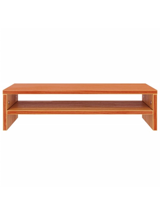 Stojan na monitor voskově hnědý 50x24x13 cm masivní borovice