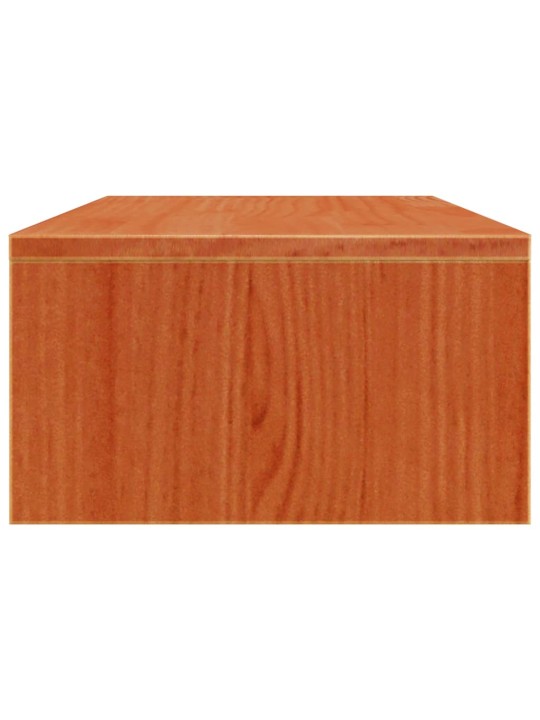 Stojan na monitor voskově hnědý 50x27x15 cm masivní borovice