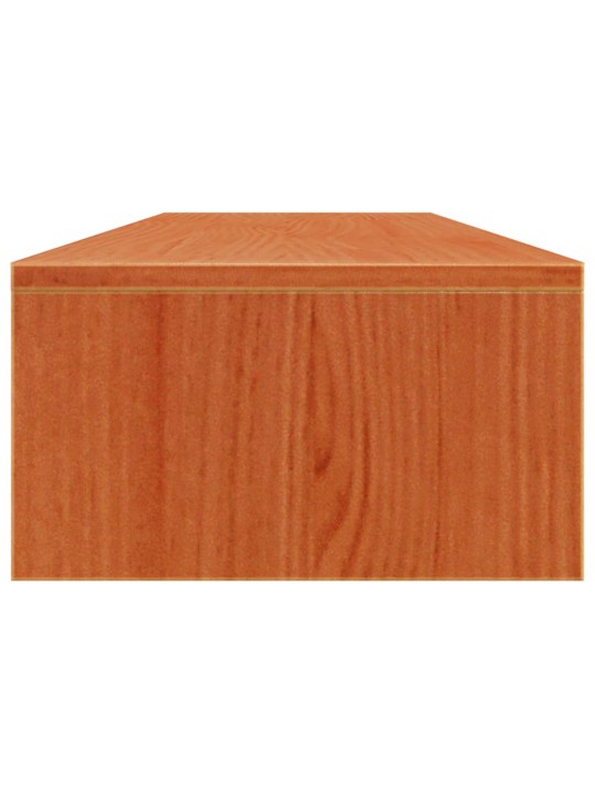 Stojan na monitor voskově hnědý 100x27x15 cm masivní borovice