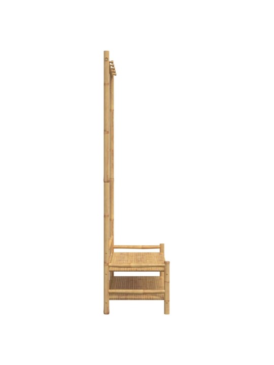 Stojan na oblečení s policemi 103 x 40 x 183 cm bambus