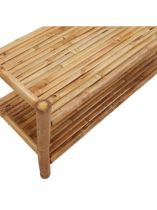 Stojan na oblečení s policemi 103 x 40 x 183 cm bambus