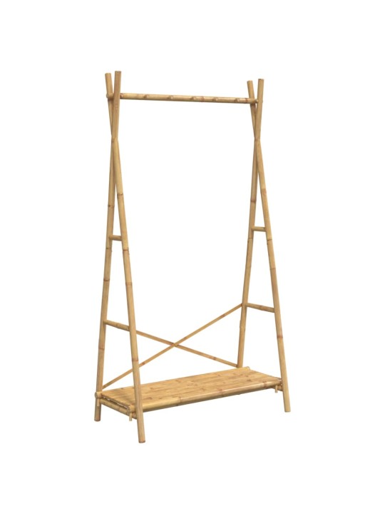 Stojan na oblečení s policí 102 x 50 x 190 cm bambus