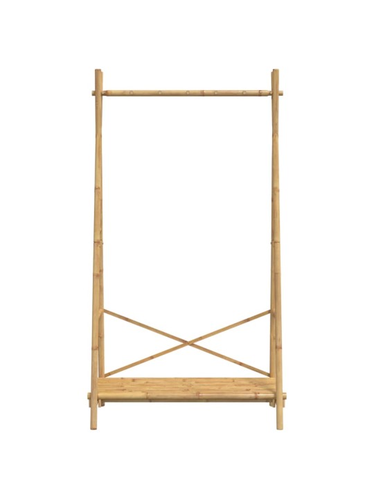 Stojan na oblečení s policí 102 x 50 x 190 cm bambus