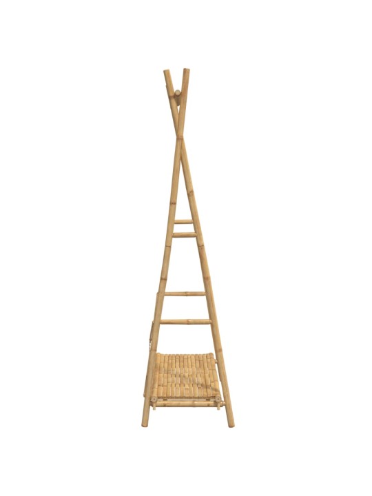 Stojan na oblečení s policí 102 x 50 x 190 cm bambus