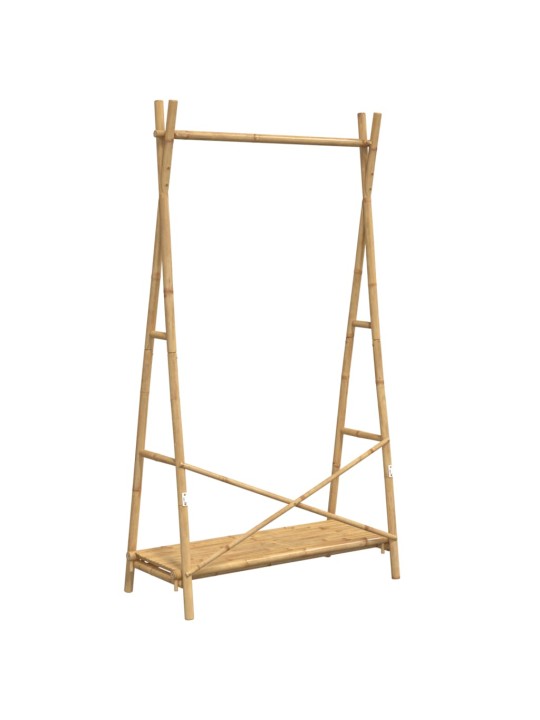 Stojan na oblečení s policí 102 x 50 x 190 cm bambus