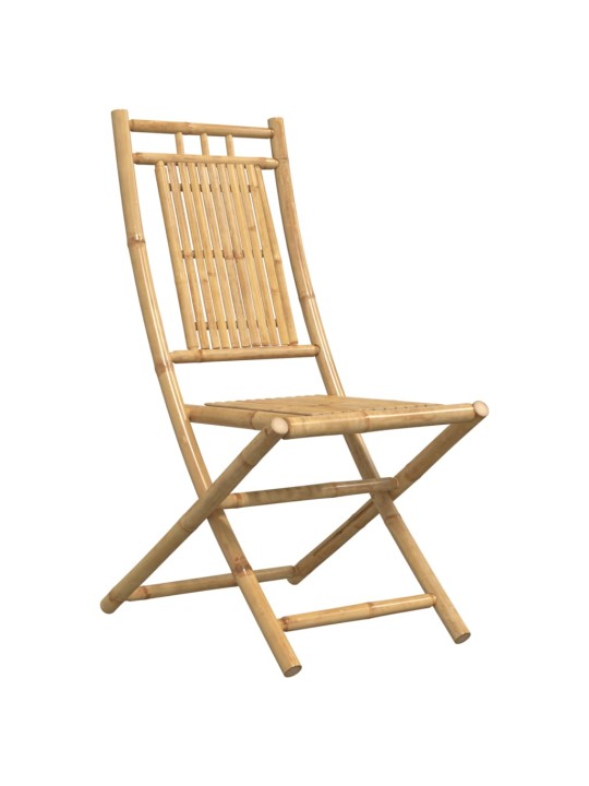 Skládací zahradní židle 2 ks 46 x 66 x 99 cm bambus