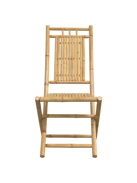 Skládací zahradní židle 2 ks 46 x 66 x 99 cm bambus
