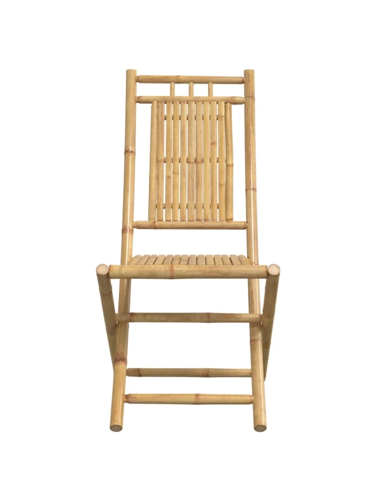 Skládací zahradní židle 2 ks 46 x 66 x 99 cm bambus