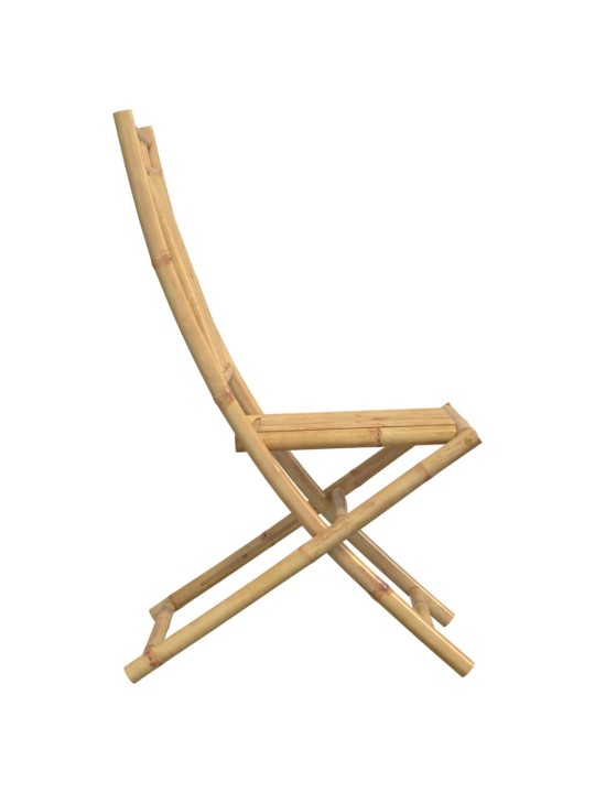 Skládací zahradní židle 2 ks 46 x 66 x 99 cm bambus