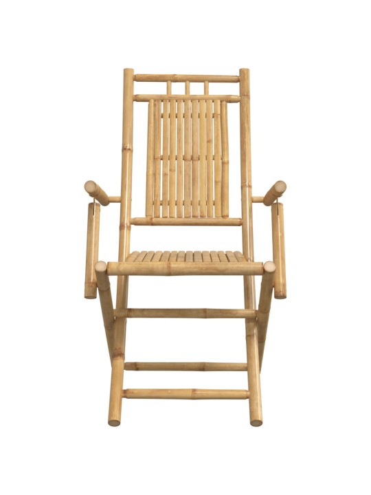 Skládací zahradní židle 2 ks 53 x 66 x 99 cm bambus