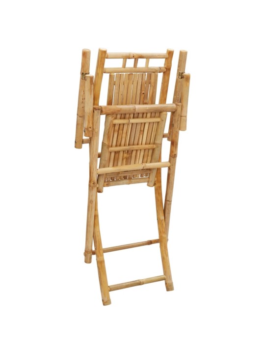Skládací zahradní židle 2 ks 53 x 66 x 99 cm bambus