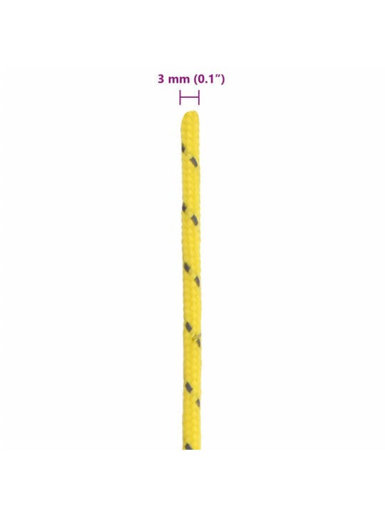 Stanové lanko s reflexními proužky a napínáky 50 m 3 mm