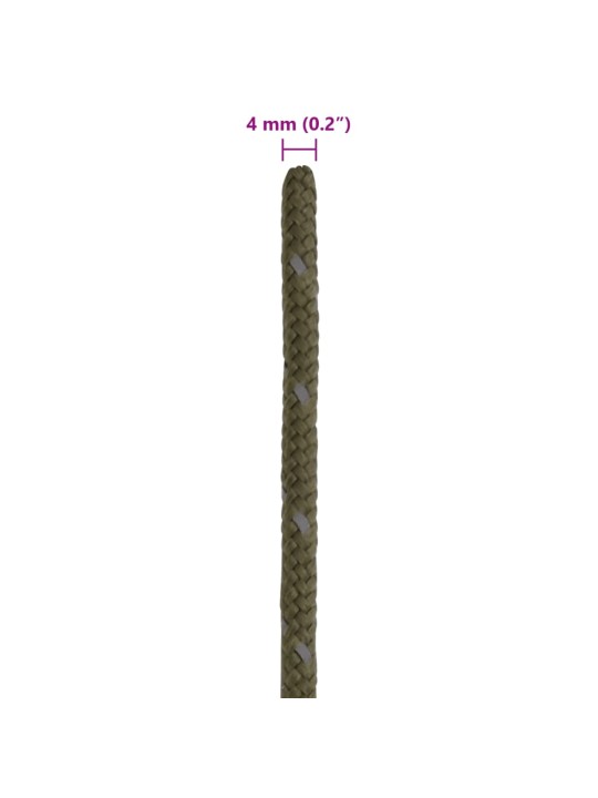 Stanové lanko s reflexními proužky a napínáky 50 m 4 mm