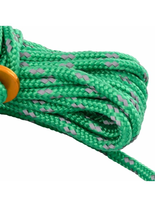 Stanová lanka s napínáky reflexní 8 ks 4 m 4 mm