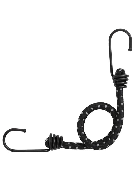 Gumicuky s reflexním proužkem a háčky 50 ks 38 cm