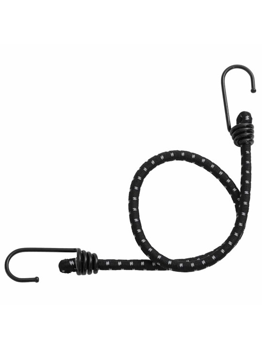 Gumicuky s reflexním proužkem a háčky 10 ks 46 cm